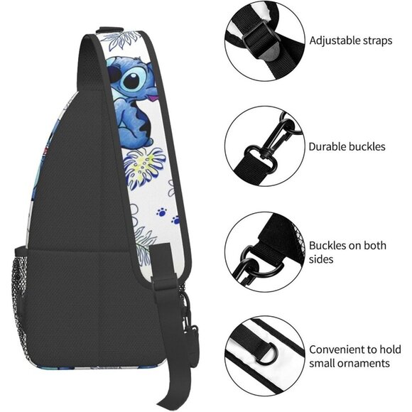 🆕 Mastu Teenager Cute Crossbody Bag Women White Sling Travel Hiking Backpack - Picture 5 of 9